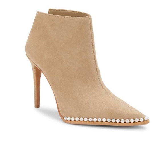 Karl Lagerfeld Shoes - NWOT Karl Lagerfeld Studded Suede Stiletto Booties